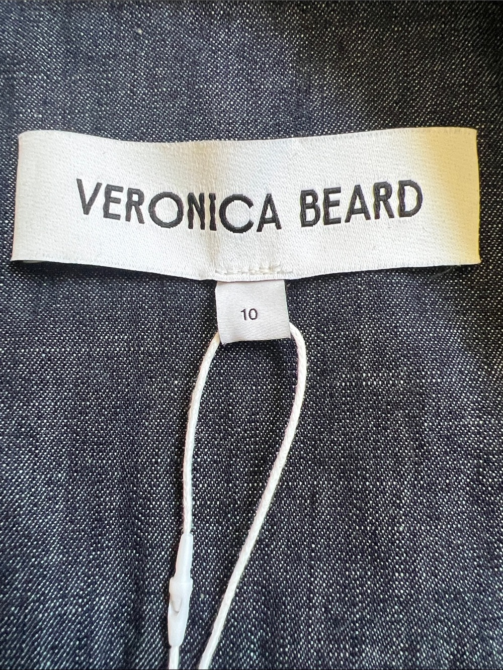 Veronica Beard Black Floral Embroidered Button-Up Jean Jacket - Picture 6 of 14
